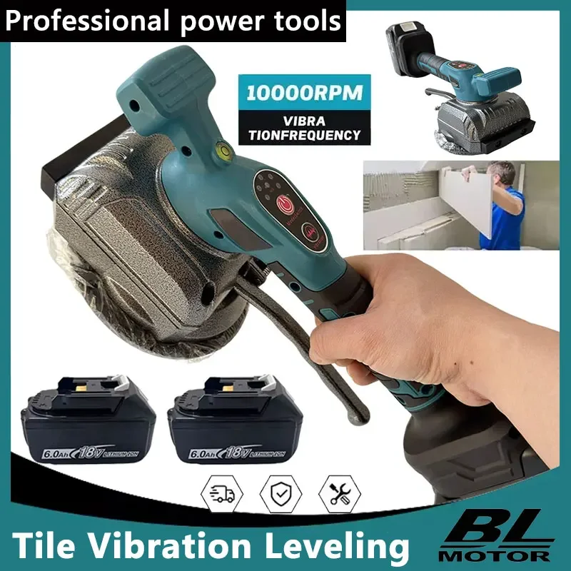 

Tile Vibration Leveling Machine 5-SPEED Adjustable Cordless Tile Installation Tool Wall Floor Power Tool Fit Makita 18V Battery