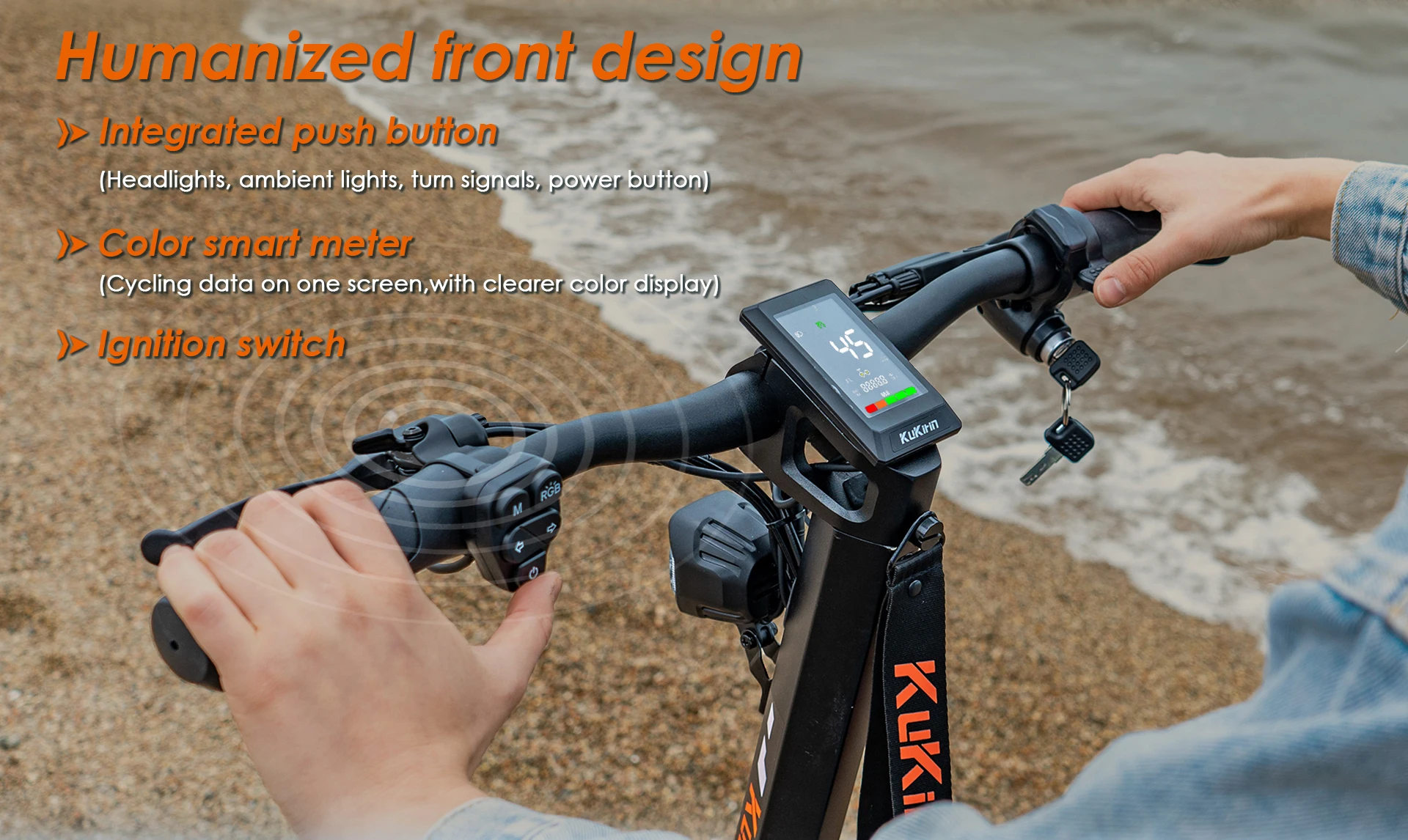 Kukirin T3 All-Terrain Foldable Electric Scooters 45 KM/H Speed 800W Motor 58KM Range 48V15.6Ah Battery 10 " Tires E-Scooter