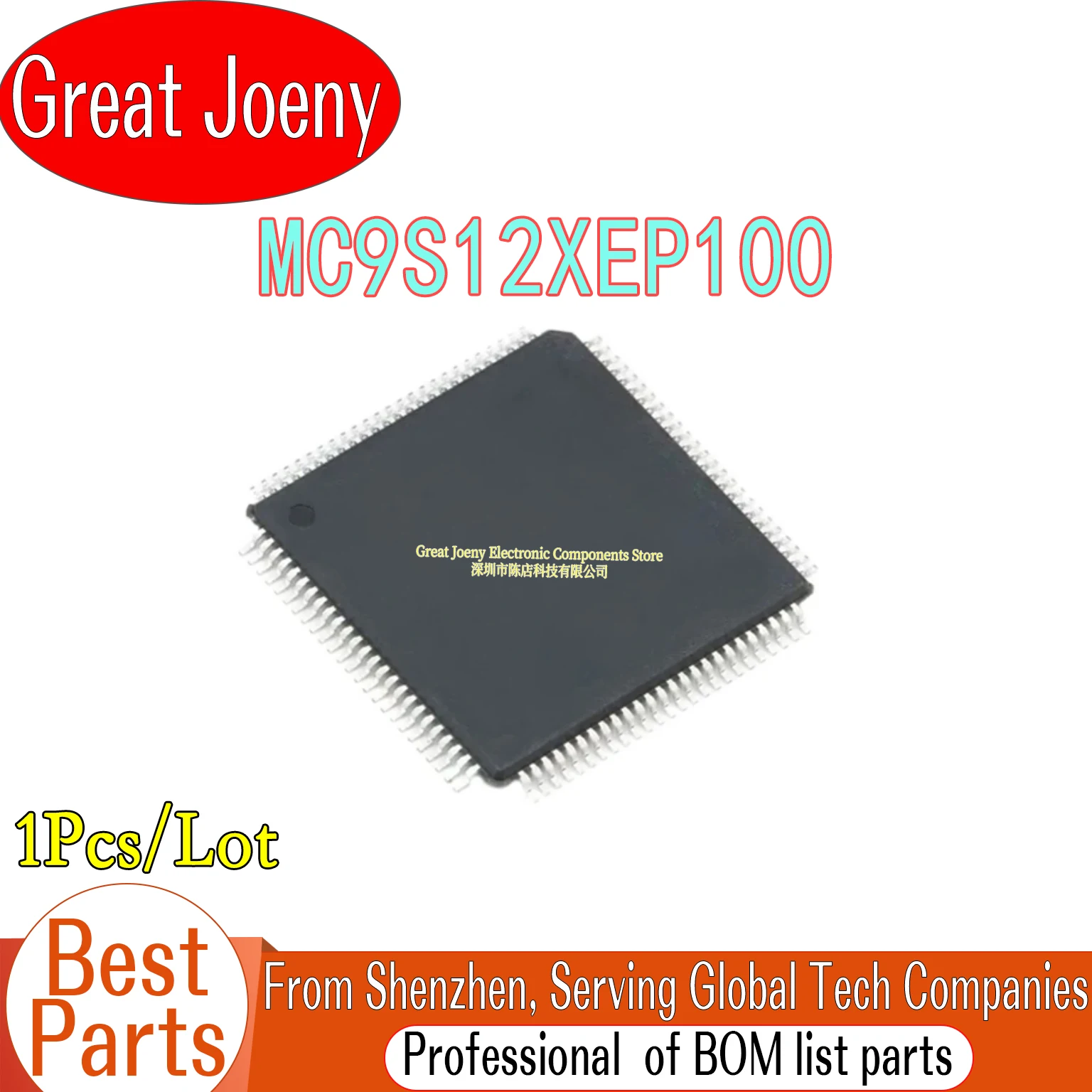 

100% New Original MC9S12XEP100 MC9S12XEP100MAL IC MCU Chipset LQFP-112