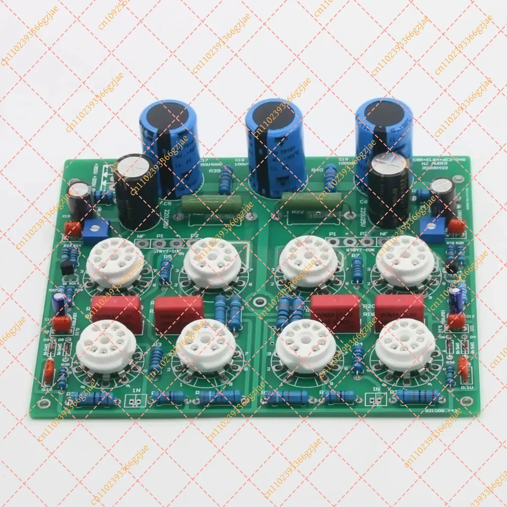 EL84 ECC85 Stereo Push-Pull Tube Amplifier Board 13W+13W Power Amp Kit with 6E2