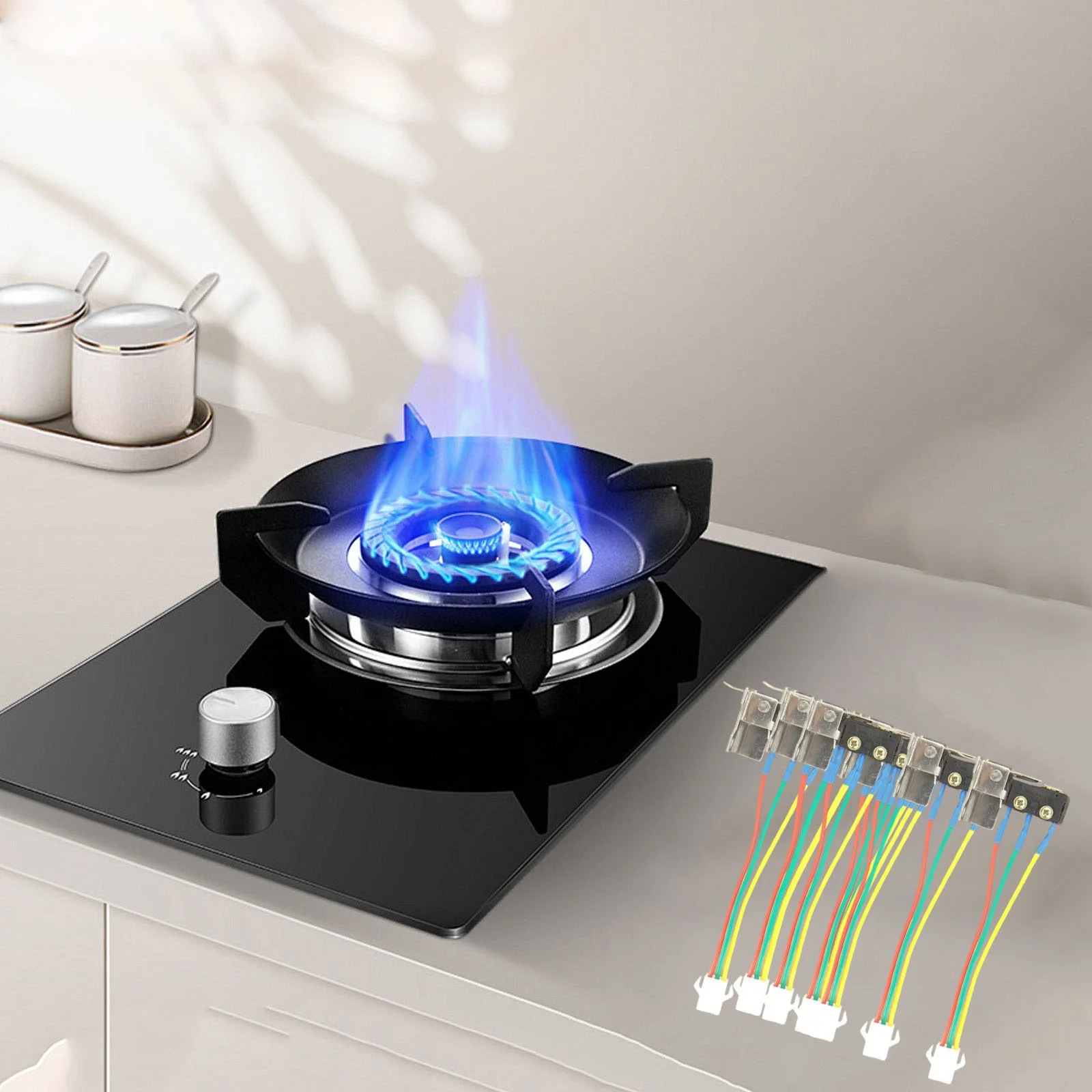 Electronic Device Switch 85*20*10MM approximately Gas Water Heater Switch Fast Action Mechanism Fireproof Material