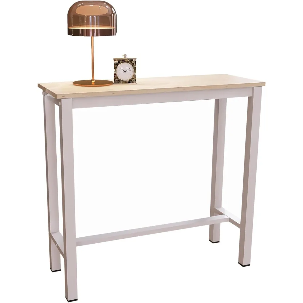 

51 Inch Bar Table, Bar Height Pub Table, Water-Resistant Counter Height Table, Rectangular High Top for Kitchen & Dining Living