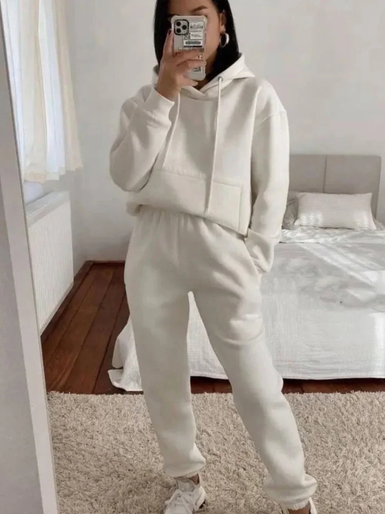 

Комплекты брюк из двух предметов, прямой брючный костюм, спортивные элегантные женские комплекты, толстовки, одинаковые комплекты, женский спортивный костюм с капюшоном