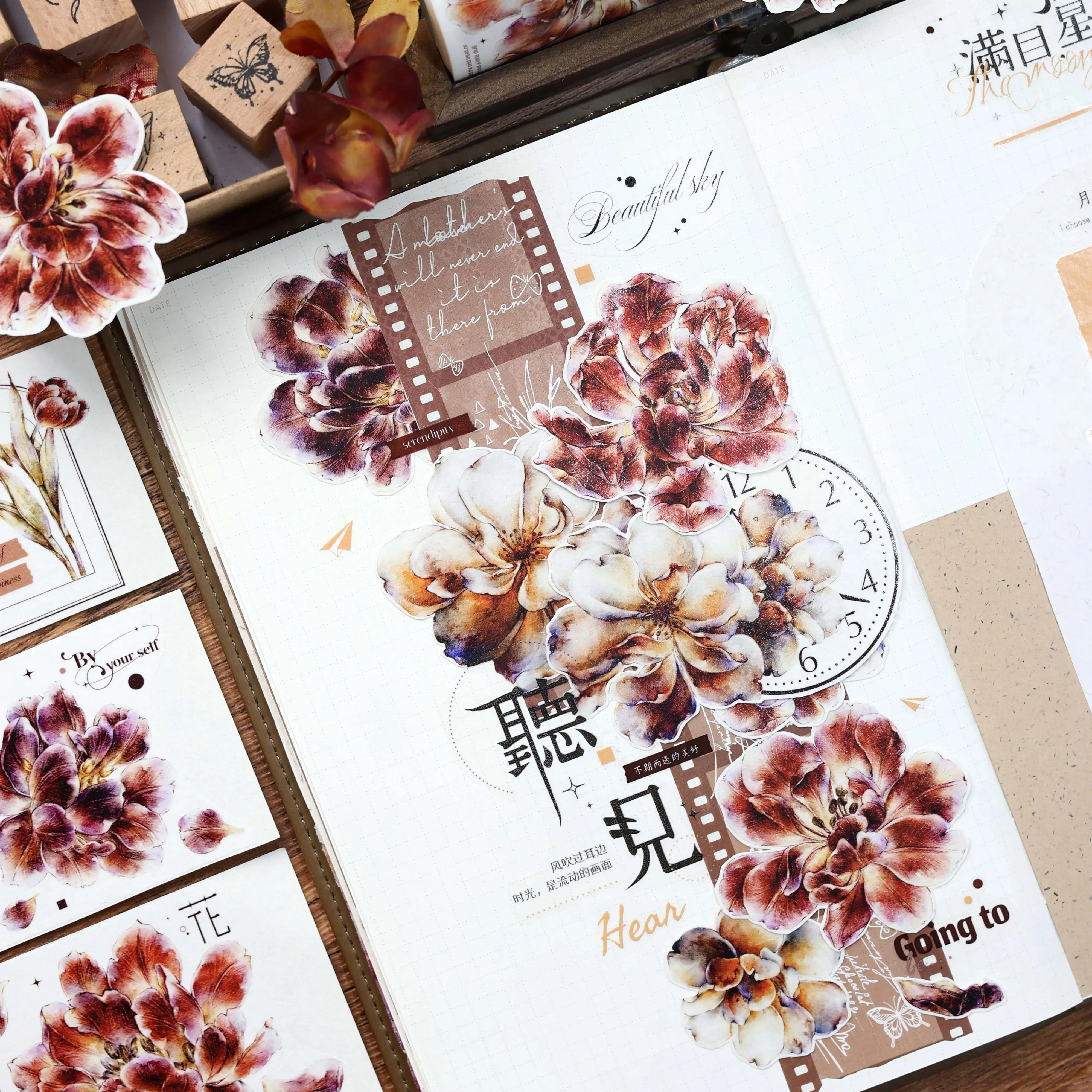 Rode Tulpdbloem Vintage Washi Maskeerband Rol