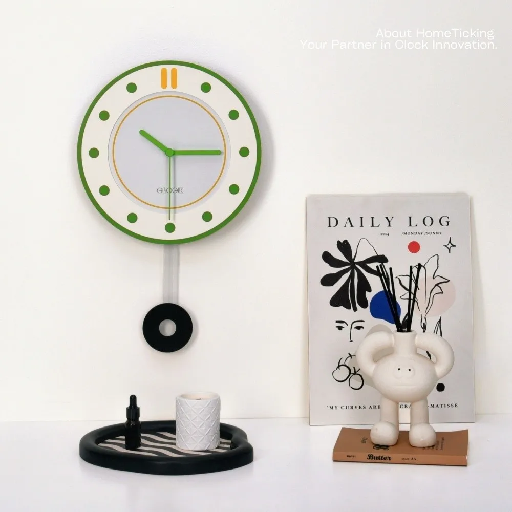 Fashion 30cm Modern Wall Clocks Hanging Mute Wall Hung Clock Round Digital Wall Clocks Study