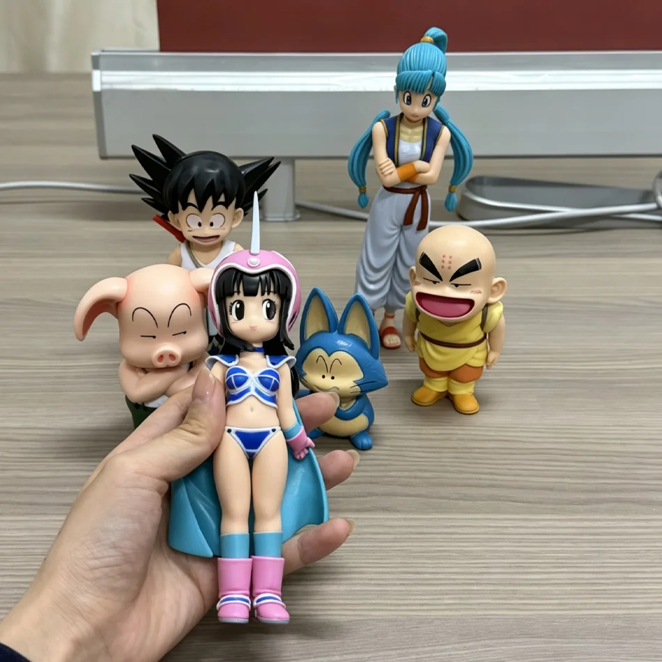 Dragon Ball Son Goku Super Saiyan Anime Action Figure Set with Krillin Chichi Bulma - Collectible Model Figurines for Kids - view 3