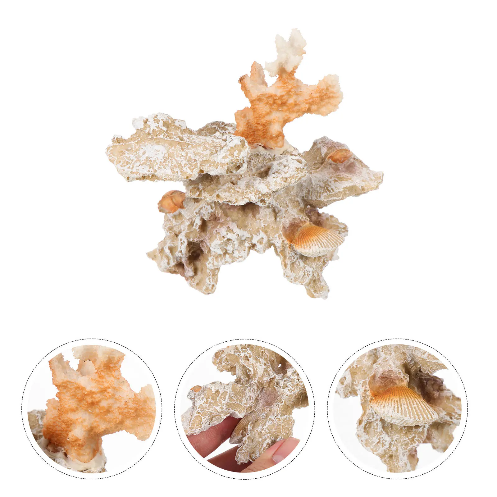 

Creative Coral Reef Decor Small Fish Tank Ornament for Living Room Bedroom Car Desk Stylish Compact Aquarium Decoration