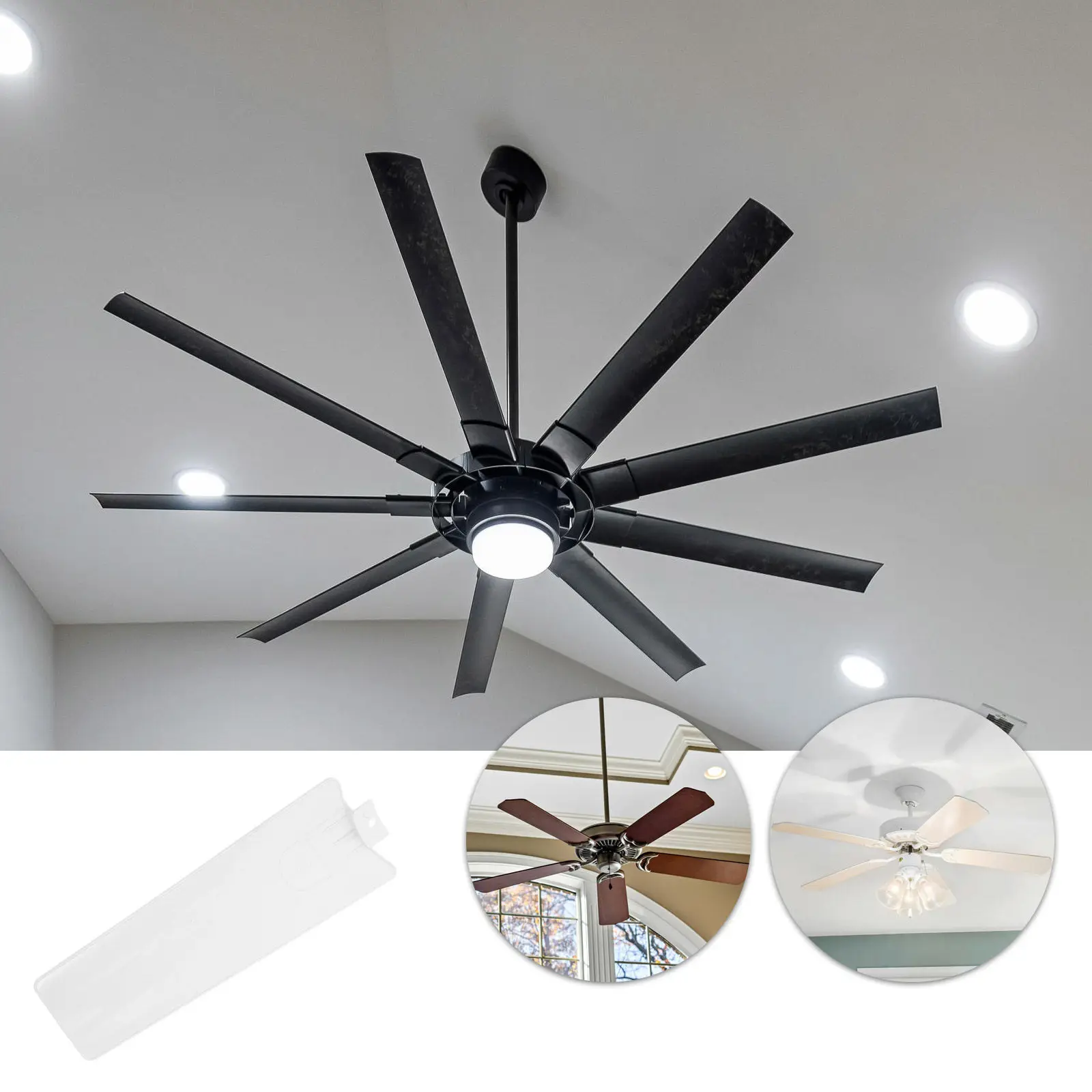 3 Pcs Standing Pedestal Fan Repair Part Electric Blades Parts Ceiling Replacement for Table Universal Desk
