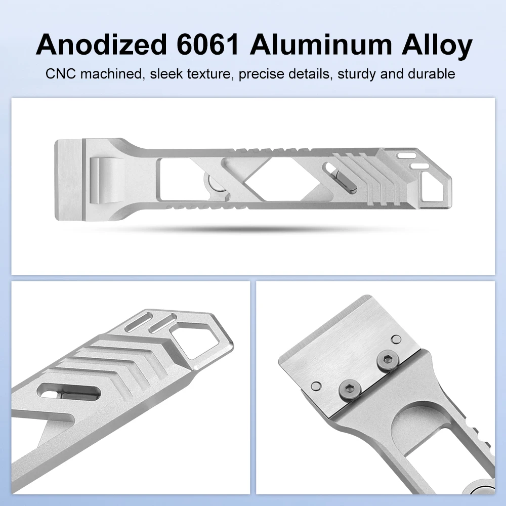 Magnetischer Legierungsschaber für Bambu Lab Creality Aircraft CNC Aluminiumlegierung Schaberklinge Schaufel Schaber Messer 3D-Druckerteile – Detail 4