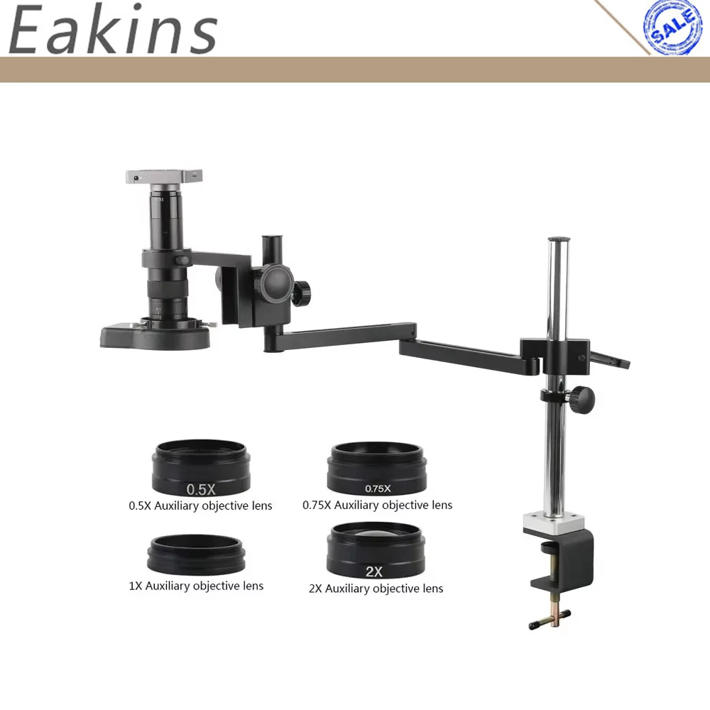 8.3MP 4K 1080P HDMI USB Type C Video Microscope Camera 180X Zoom Lens Freely Adjustable Stand for Teaching Magnify Small Objects