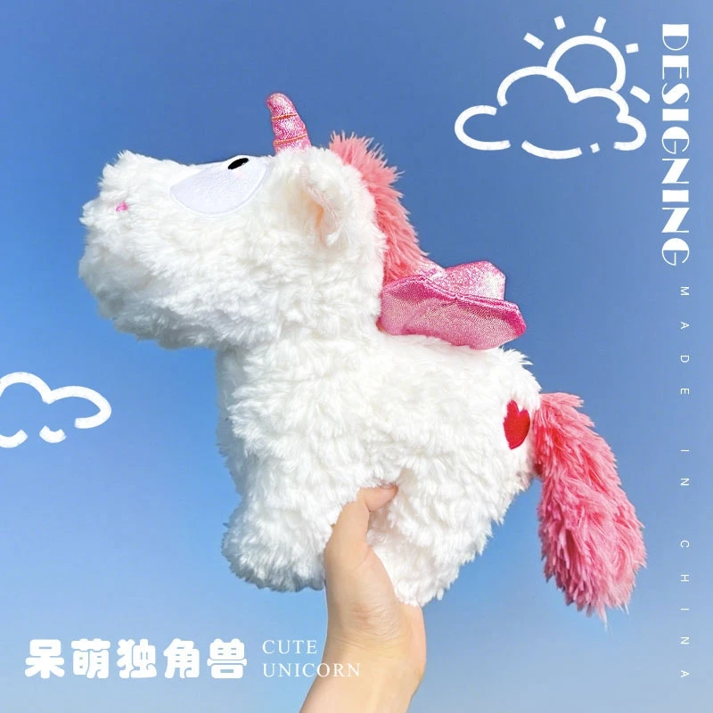 التوأم ستار يونيكورن ألعاب من نسيج مخملي عيون كبيرة أجنحة القلب قوس قزح المهر محشوة الحيوان لطيف بيغاسوس هدية للأطفال الفتيات هدية عيد ميلاد