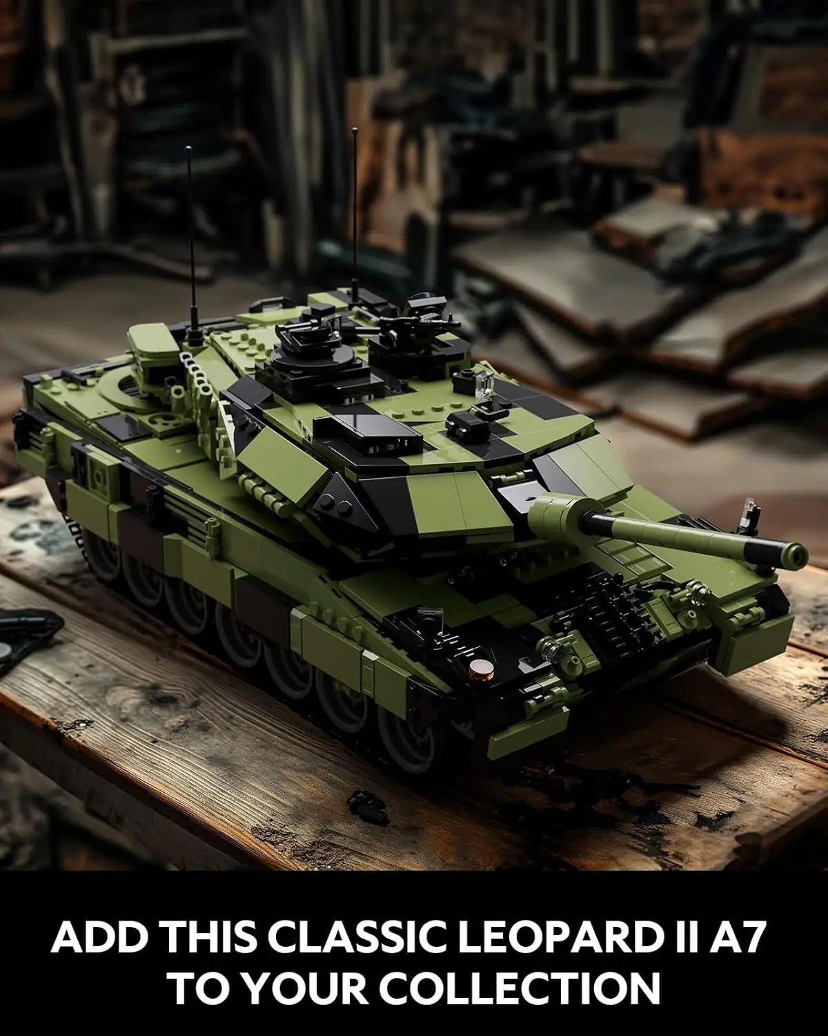 

Leopard II A7 Tank, Military Tank Building Set for Adults, Collectible Army Model to Build and Display, Gift Ideal