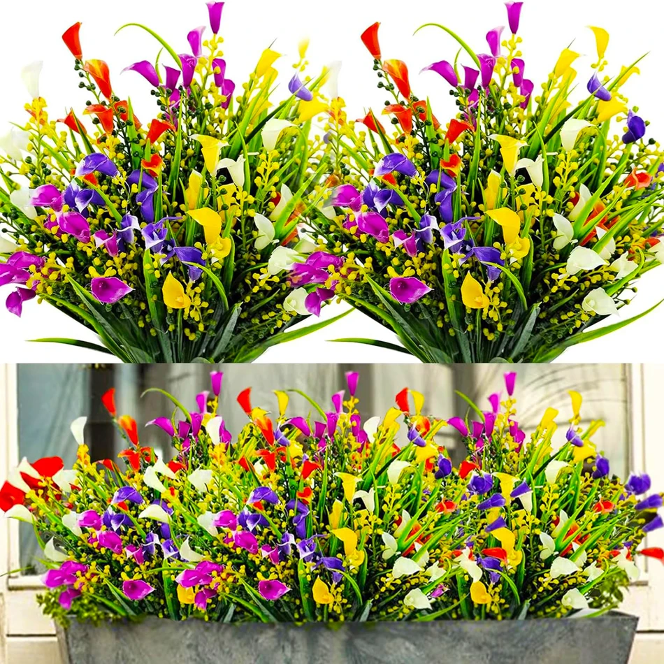 Artificial Spiral Plant Set
