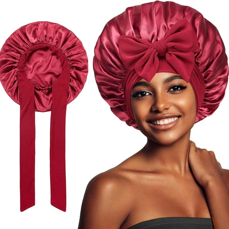 Bonnet de nuit à haute élasticité pour femme, bonnet de douche, couvre-chef, soin des cheveux, chaud