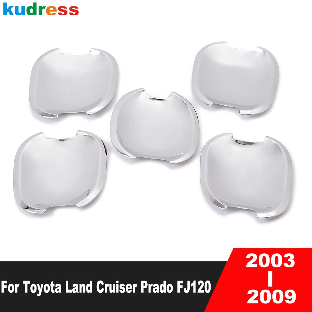 For Toyota Land Cruiser Prado FJ120 2003-2006 2007 2008 2009 Steel Car Side Door Handle Bowl Cover Trim Exterior Accessories