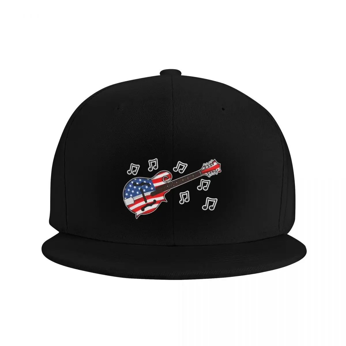 4th July Mandolin America Rocks USA Flag Mandolinist Baseball Cap Golf Vintage Thermal Visor Anime Hat Caps For Men Women's