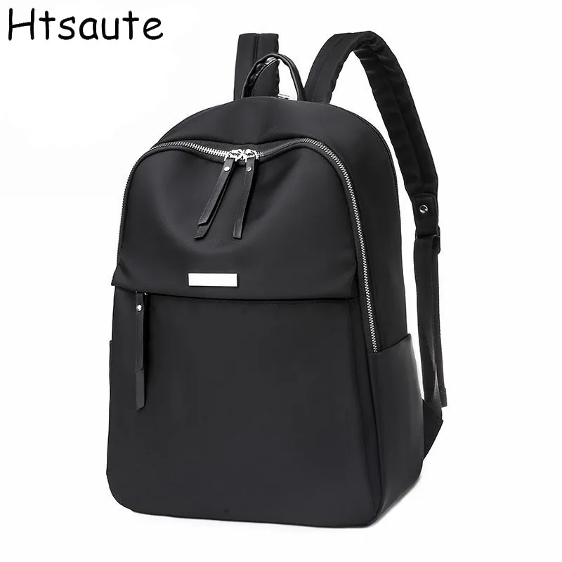 

Elegant Style Oxford Cloth Women Backpack Simple Solid Color Leisure Commuter Large Capacity Backpack Student School Bag