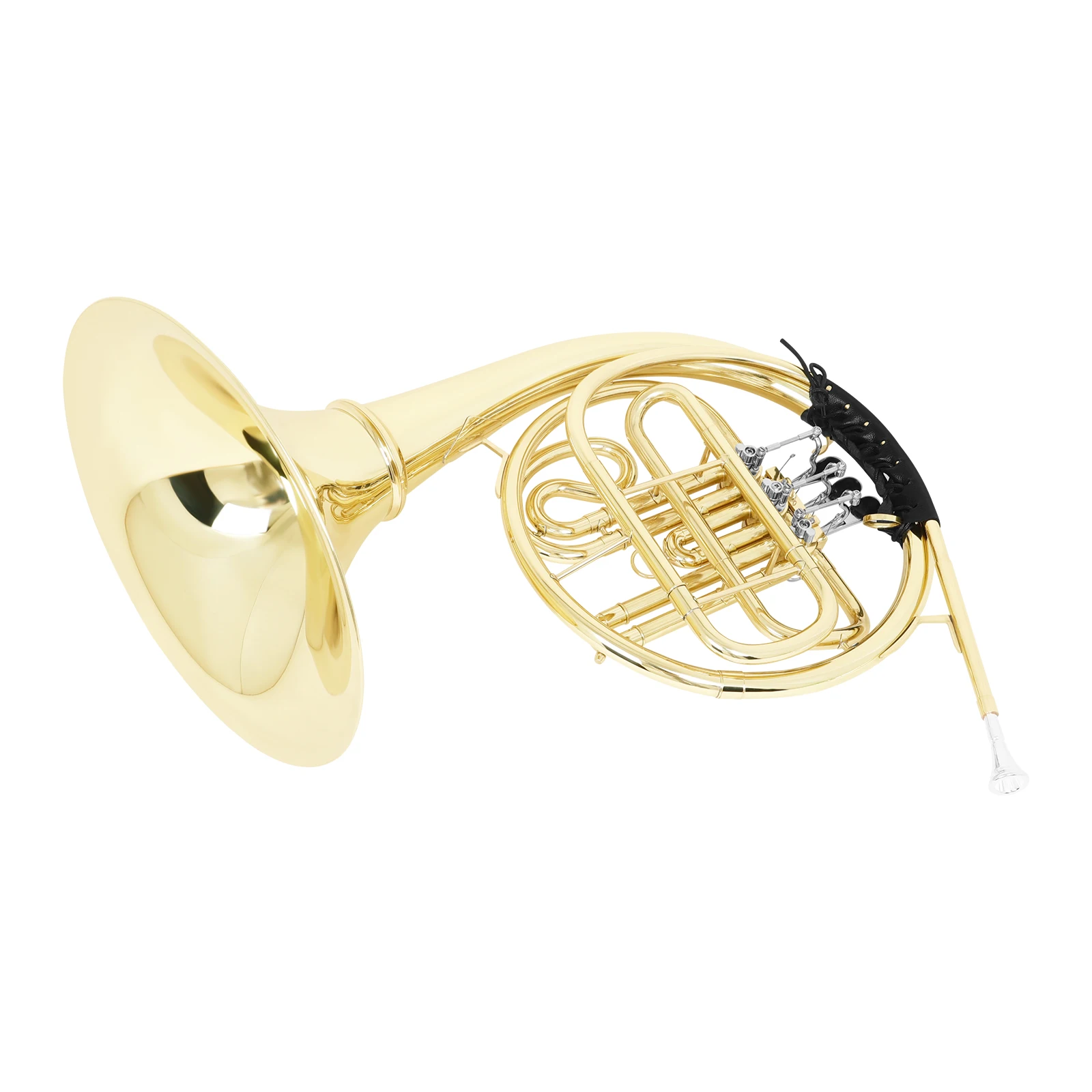 Wholesale Flat Triple Bond Horn Bb Gold Brass Hunting Horn French Horn Instrument