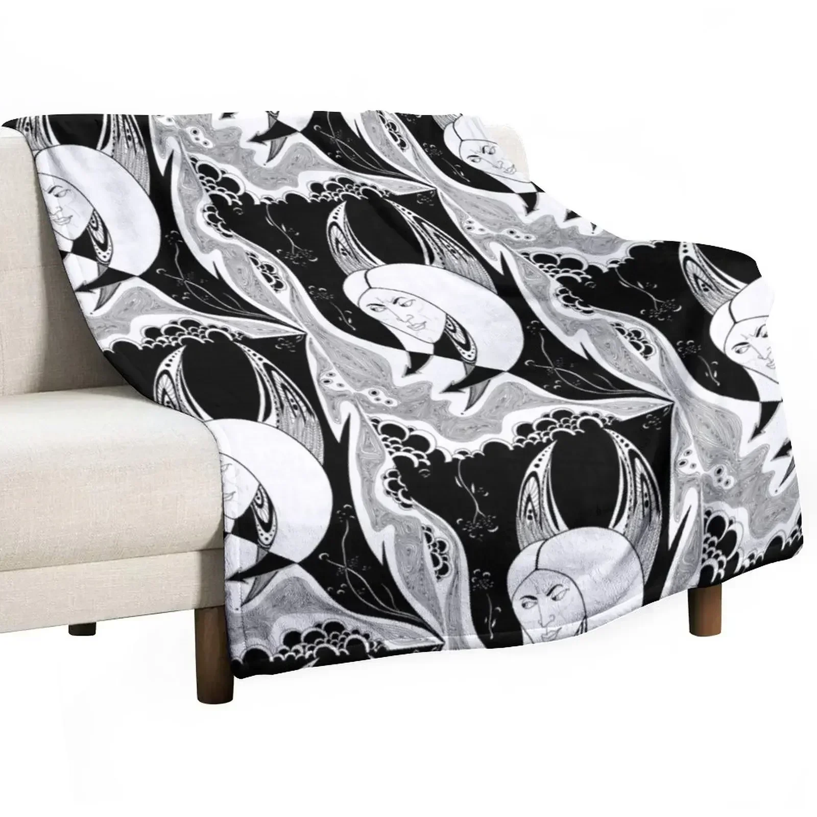 

Aubrey Beardsley Throw Blanket for sofa Soft blankets and throws Giant Sofa Blankets