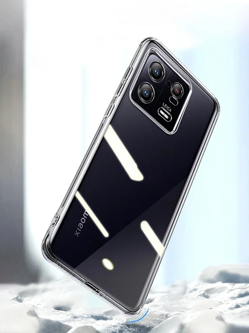 Luxury Transparent Black Silicone Soft Case For Xiaomi Mi 14 13 13T 12 12T 12X 12S Pro Lite Clear Ultra Thin Back Cover Shell
