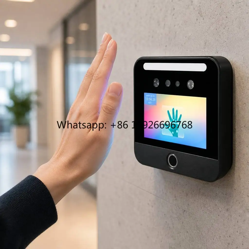 GSM 4G SIM Card WiFi Cloud API Biometric Palm Vein Face Recognition Time Attendance System with Backup Battery