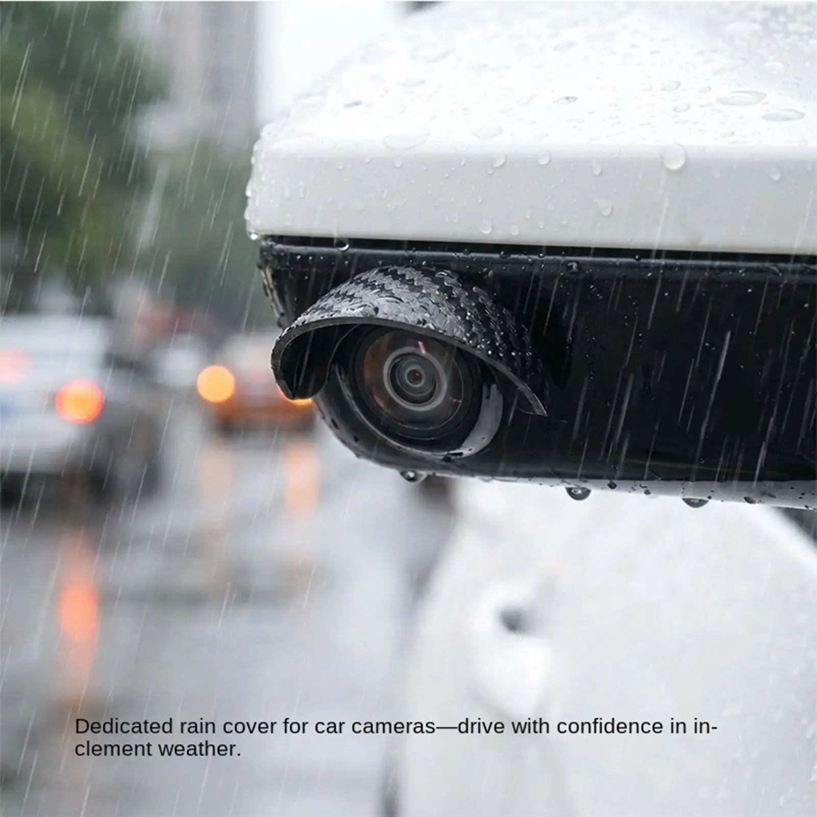 Reverse Cameras Protective Cover Self-Adhesive Waterproof Protector Reverse Cameras Protective Rain Cover for Vehicle Truck