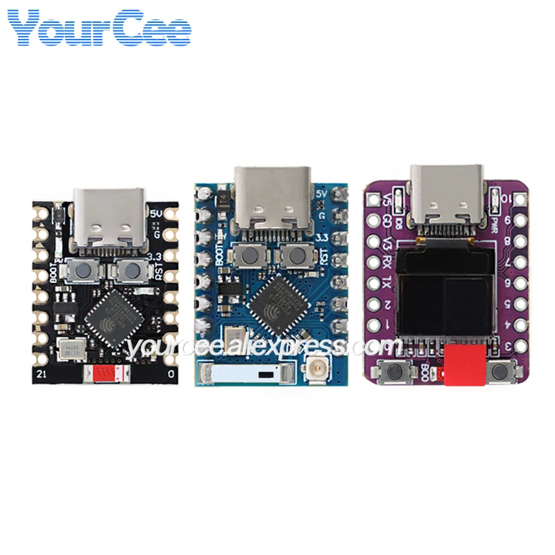5pcs/1pc ESP32-C3 ESP32C3 ESP32C6 S3 H2 PRO Mini SuperMini Zero Wi-Fi Ble Program Learn Core Development Board Module ESP32C3FN4