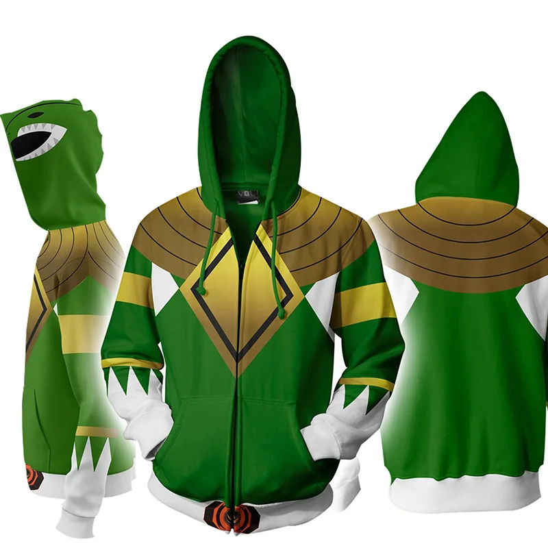 3 to 14 years kids hoodies Mighty Morphin clothing boys girls 3d digital printing hoodie cartoon sweatshirt children clothes