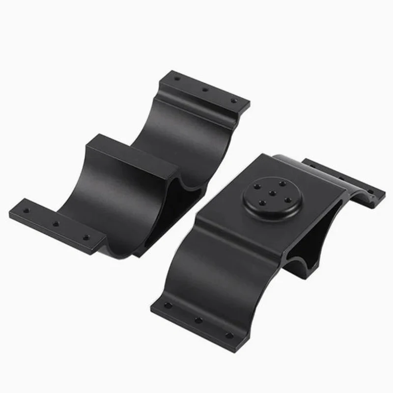 

CNC Machining Aluminium Material Anodic Treatment Black Aluminum Alloy Curved Mounting Bracket