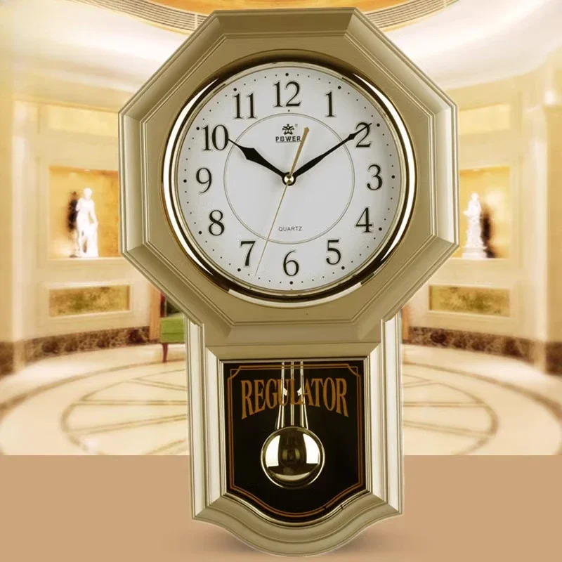 Digital Wall Clocks Vintage Silent Pendulum Plastic Large Clocks Wall Unique Quartz Clock Elegant Luxury Watches Home Decor