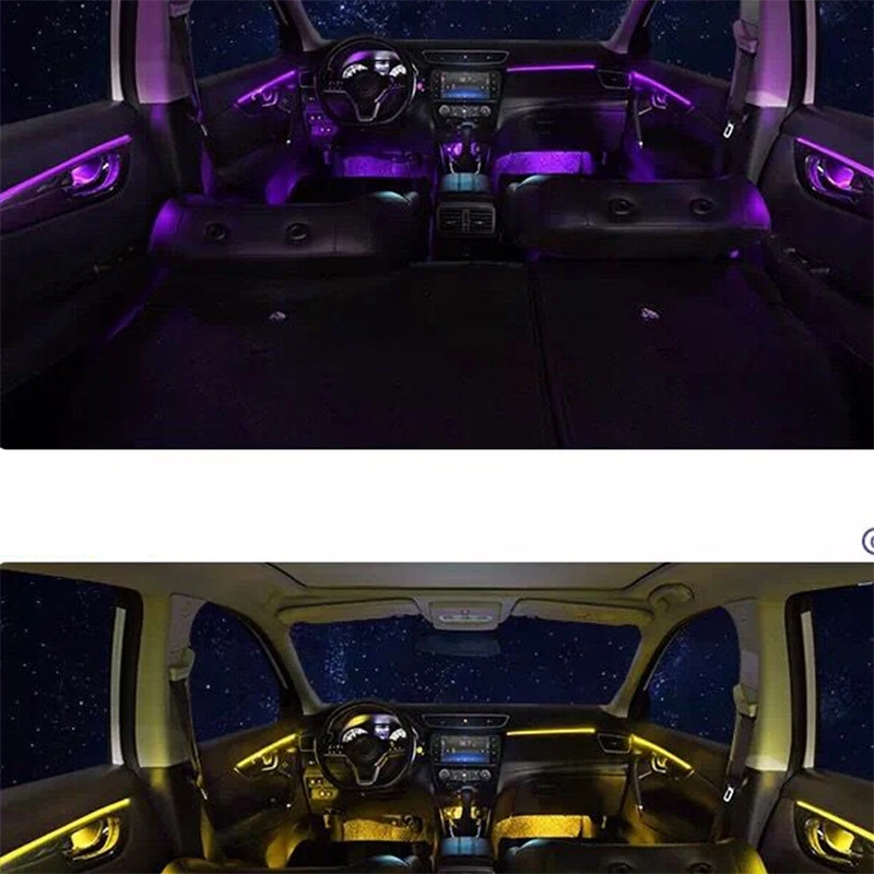 For Nissan X-TRAIL 64 colors 14-21 19 lights Nissan X-TRAIL ambient light modified car interior