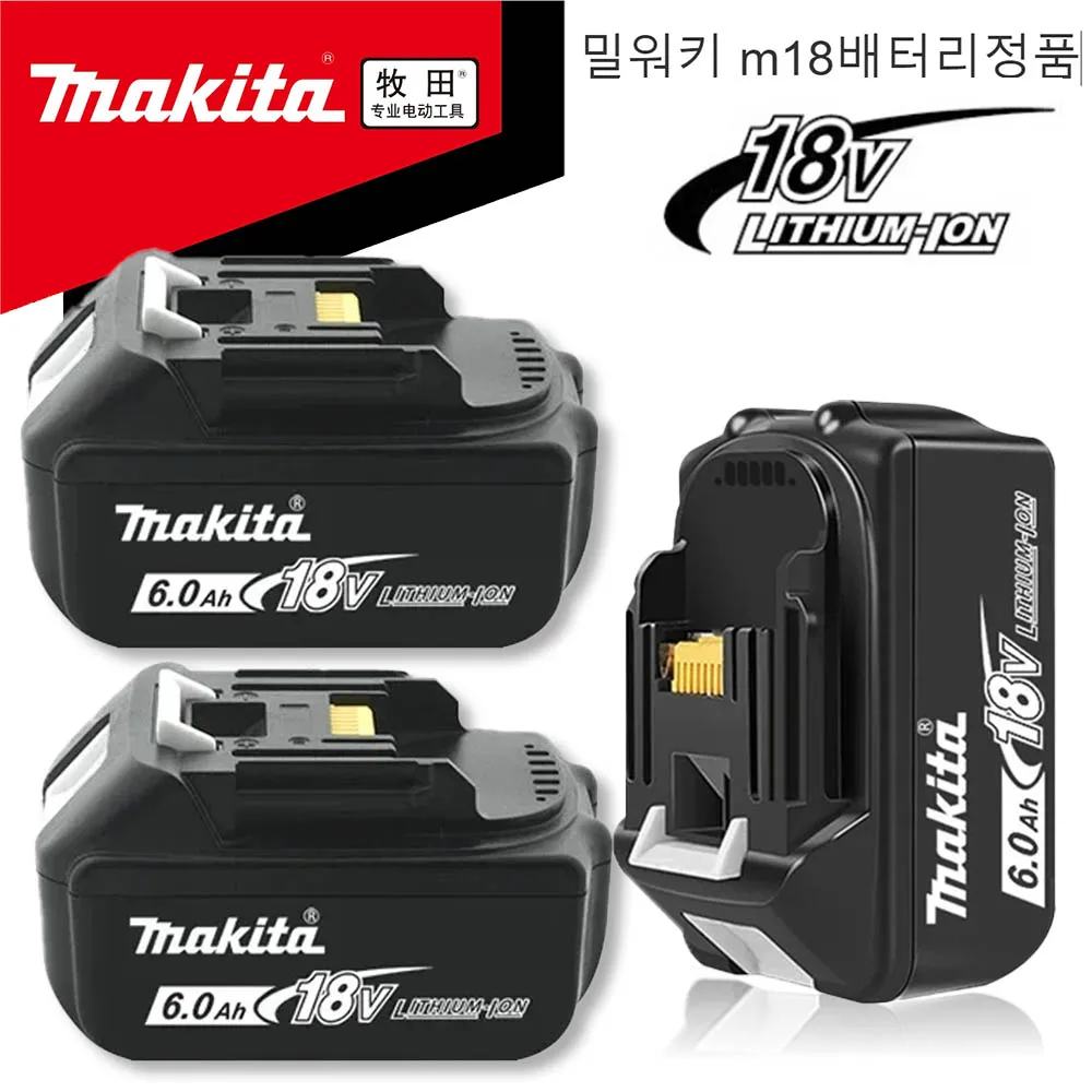 New Genuine Makita 6Ah/5Ah/3Ah for Makita 18V Battery BL1830B BL1850B BL1850 BL1840 BL1860 BL1815 Replacement Lithium Battery