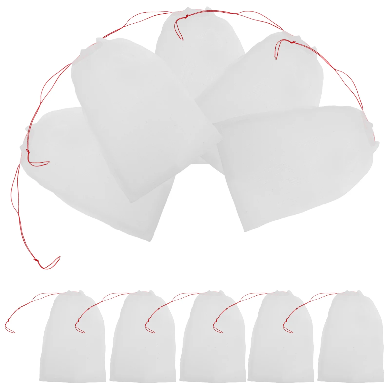 

50 Pcs White 10x15cm Nylon Insect Proof Bags for Fruit Tree Protection Lightweight Mesh Garden Bags Storage Fruits All Seasons