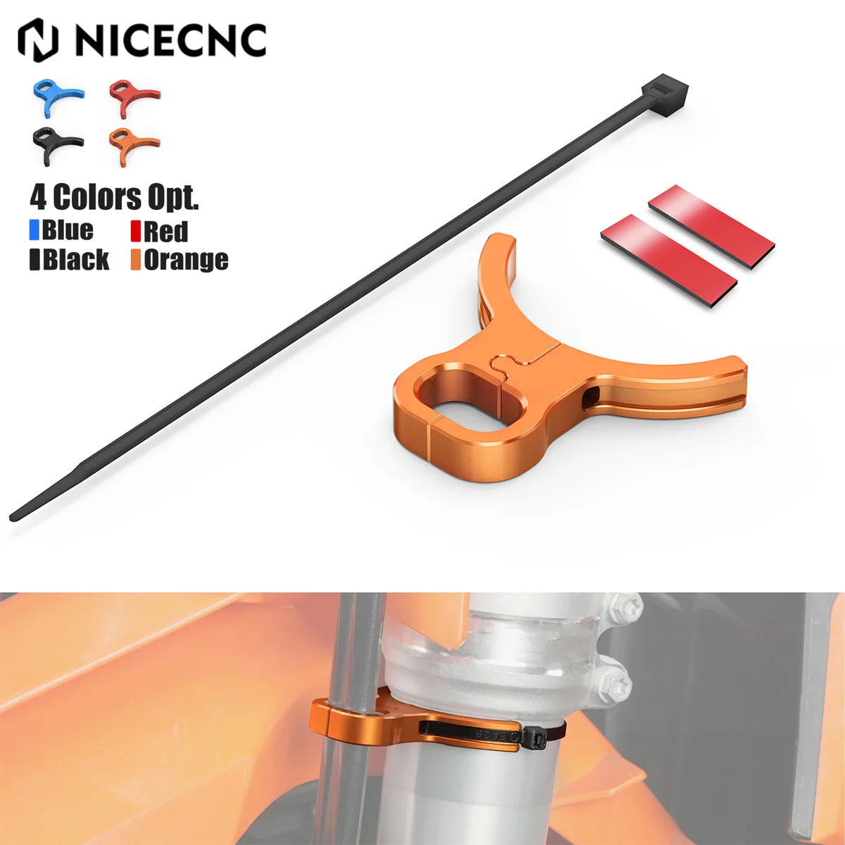 

For KTM 690 Enduro R 690 SMC SMCR 2008-2026 Front Brake Hose Line Guide Clamp Holder For KTM 790 890 Adventure R SMT 2021-2026