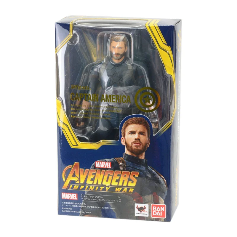 

Brand New, in Stock.Bandai SHF Avengers 3: Infinity War Captain America Articulated Action Figure, Collectible Model, Gift.
