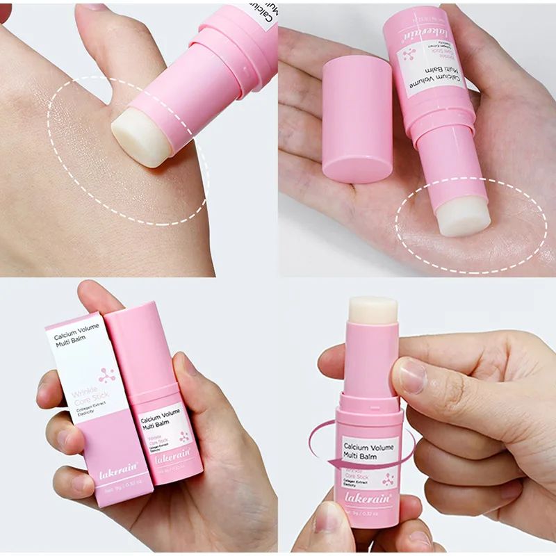 Calcium Volume Multi Wrinkle Stick Collagen Extract Elasticity Firming Skin Lightening Dark Circles Moisturizing Eye Cream Stick