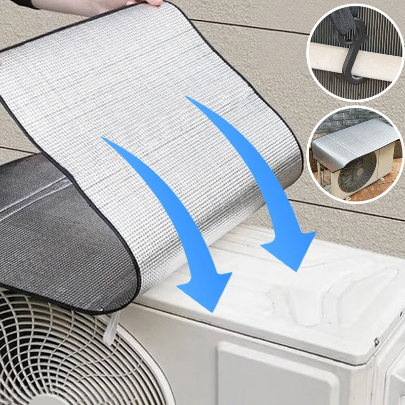 

1/5pcs Outdoor Rainproof Air Conditioning Cover Sun-proof Anti-Dust Anti-Snow Covers Air Conditioner Keep Cleaning Tools