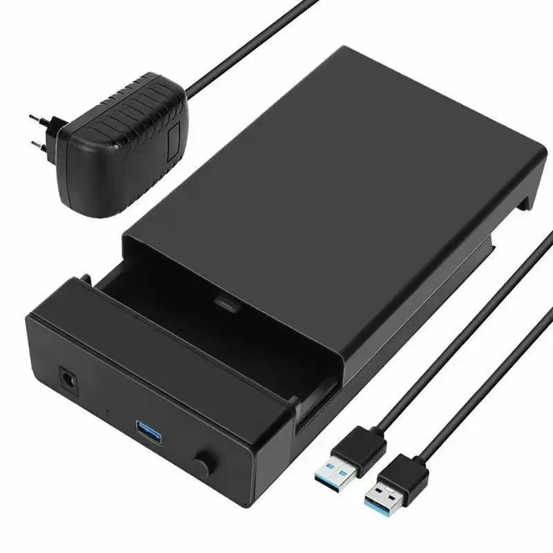 Tool‑Free SATA Hard Drive Enclosure USB3.0 Hollow Heat‑Dissipating Case for 2.5/3.5 Inch Laptop Desktop HDD SSD