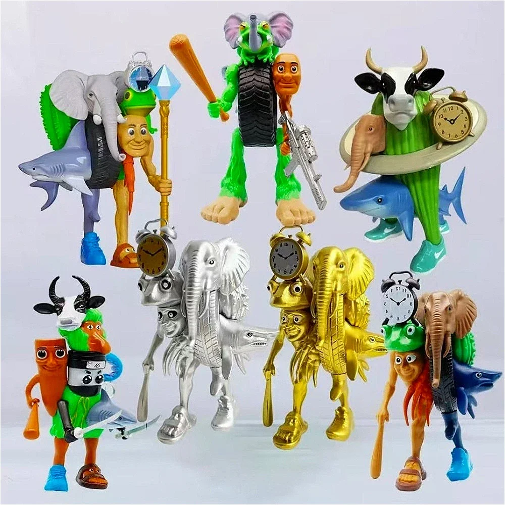 الإيطالية Brainrot الوحش الانصهار طبعة أرقام لعبة تونغ تونغ صحور Tralalero Tralala أنيمي عمل الشكل حلية لعبة هدية