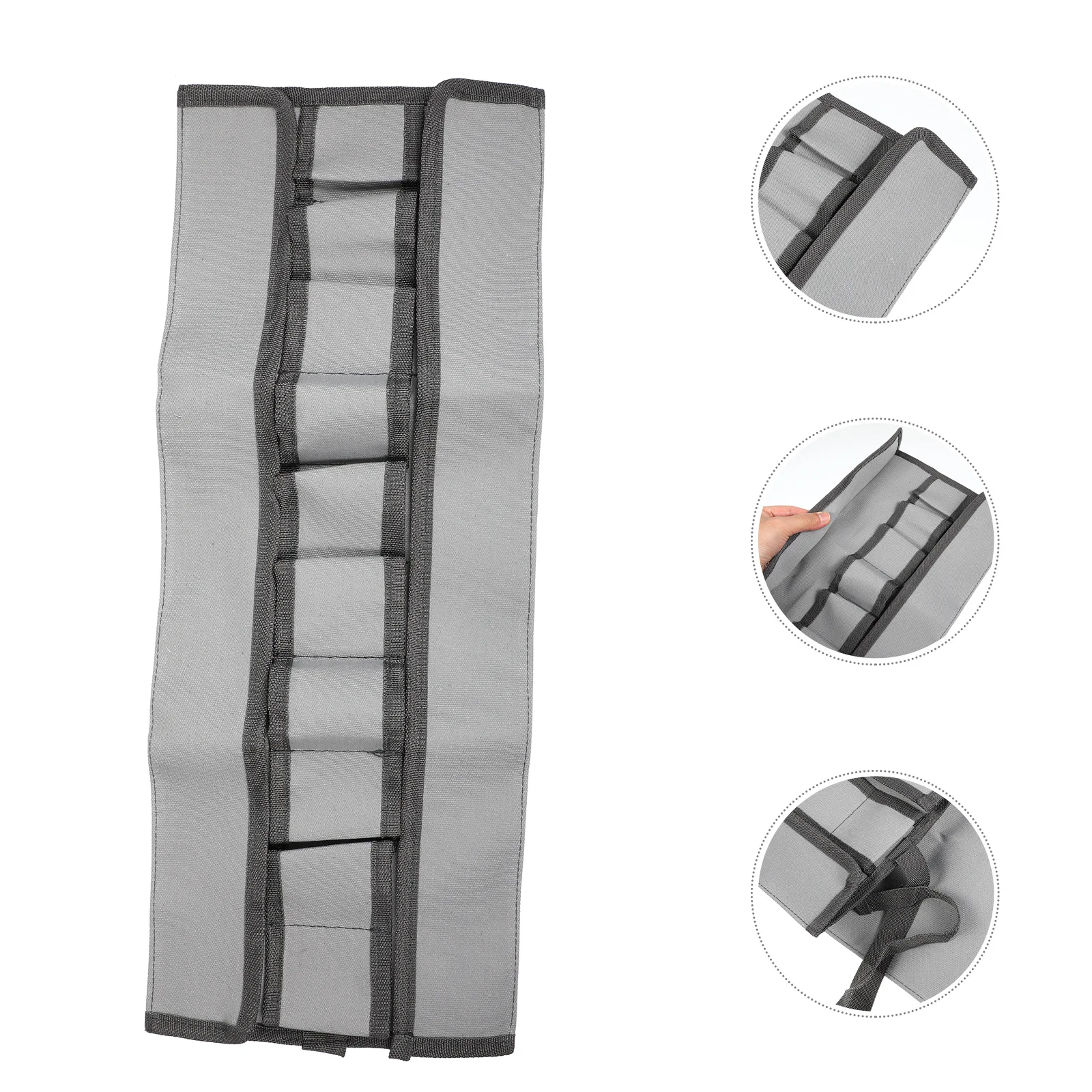 

Durable Gardening Tool Bag Multi-Slot Organizer Canvas Pouch Rolling Design Portable Practical Storage Tool Bag