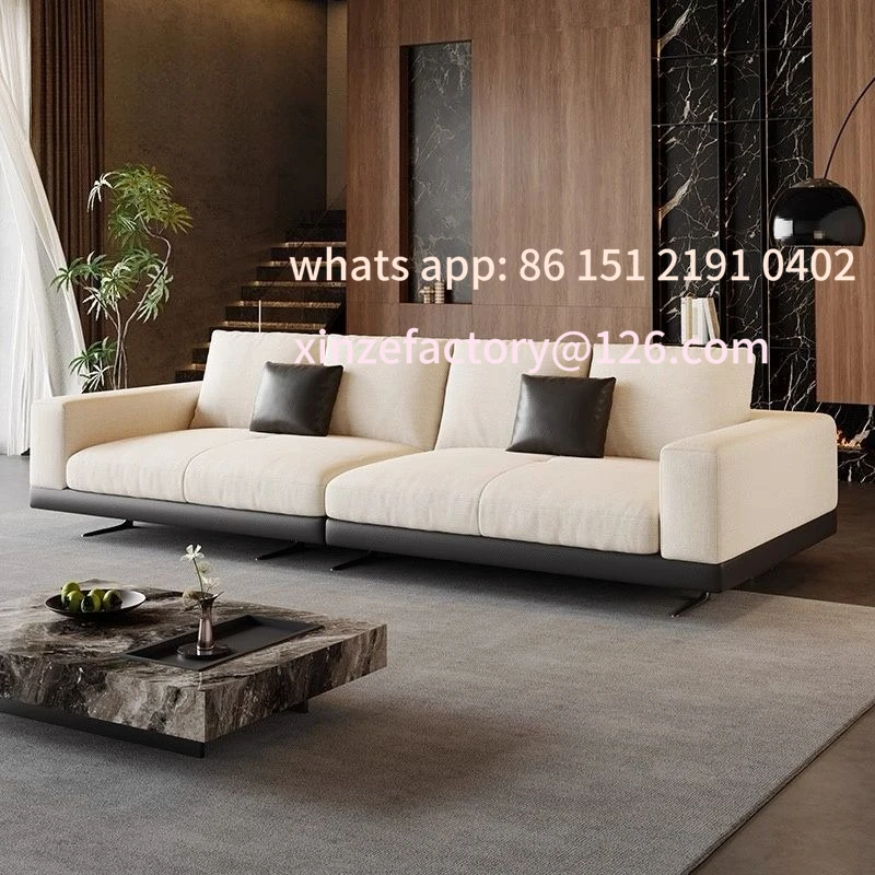 

Customizable Italian light luxury sofa living room simple small apartment down sofa retro medium and ancient style straight row