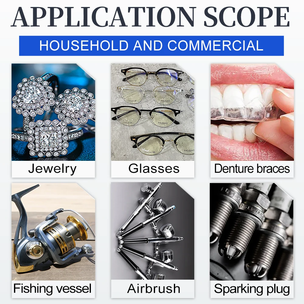 보석, 안경 및 소형 부품용 Degas 가정용 청소 기계가 포함된 2L 초음파 세척기 40kHz 35/60W