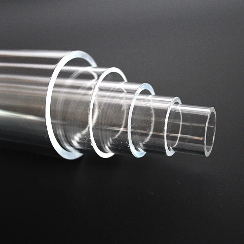 1-4Pcs Length 500mm High Transparent Acrylic Pipe OD 5mm 6mm 8mm 10mm-85mm PMMA Plexiglass Round Tube