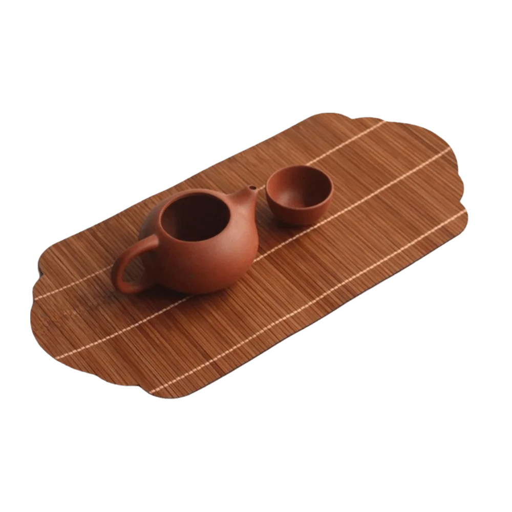 Multicolor Bamboo Tea Mat Heat Insulation Multi-shape Hand-woven Tea Mat Anti Scalding Tea Ceremony Accessories
