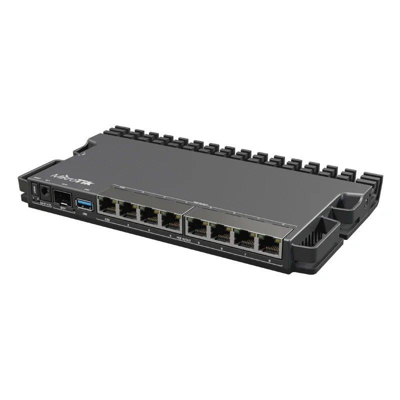 Mikrotik RB5009UPr+S+IN RB5009 Router with PoE-In and PoE-Out On All Ports, Small and Medium ISPs. 2.5/10 Gigabit Ethernet SFP+