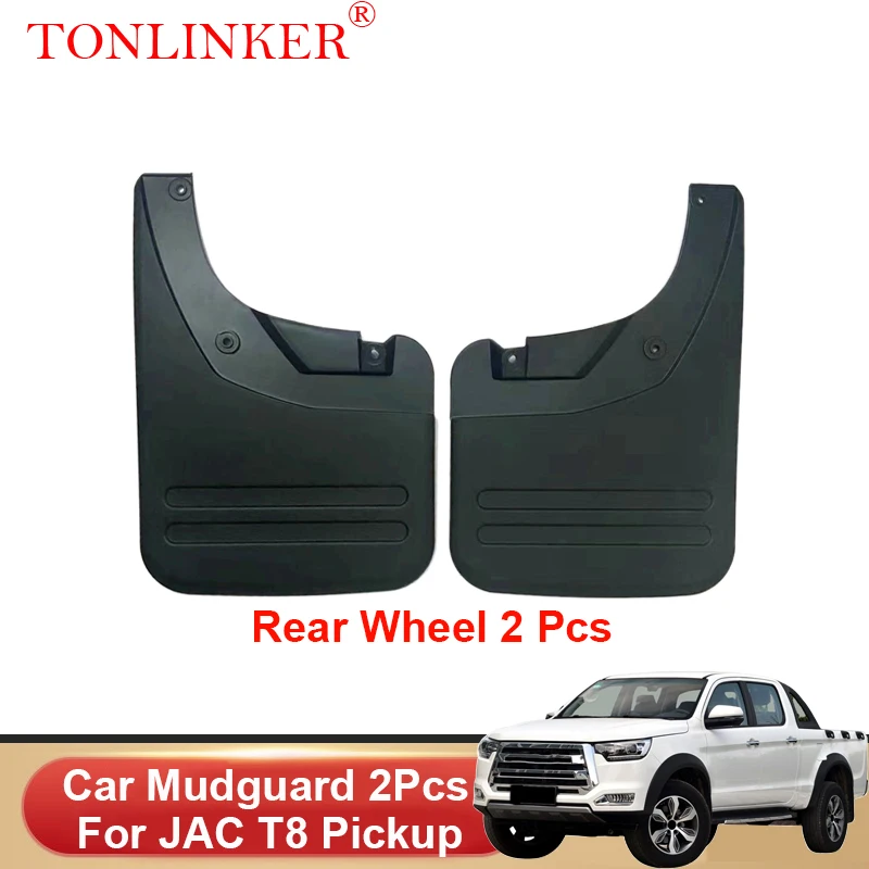 TONLINKER Car Mudguard For JAC T8 Pickup 2021 2022 2023 Mudguards Splash Guards Front Rear Fender Mudflaps  Accessories