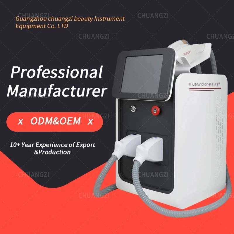 Diodelaser OPT IPL Ontharing 3-in-1 machine Draagbare ND Yag Laser Tattoo verwijderen Professioneel schoonheidsapparaat Laser ontharing