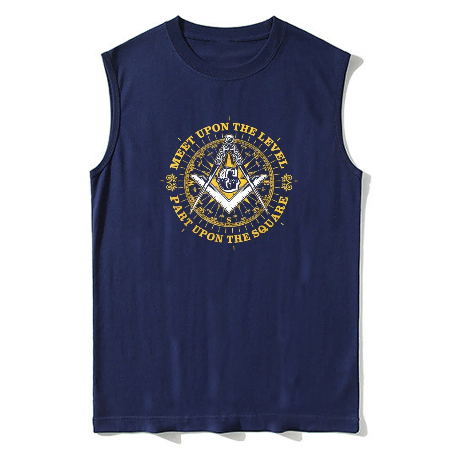 Part Upon The Square. Freemason Symbol Masonic Tanktop 100% Cotton O-Neck Summer Casual Mens Vest Sleeveless T-shirt Streetwear