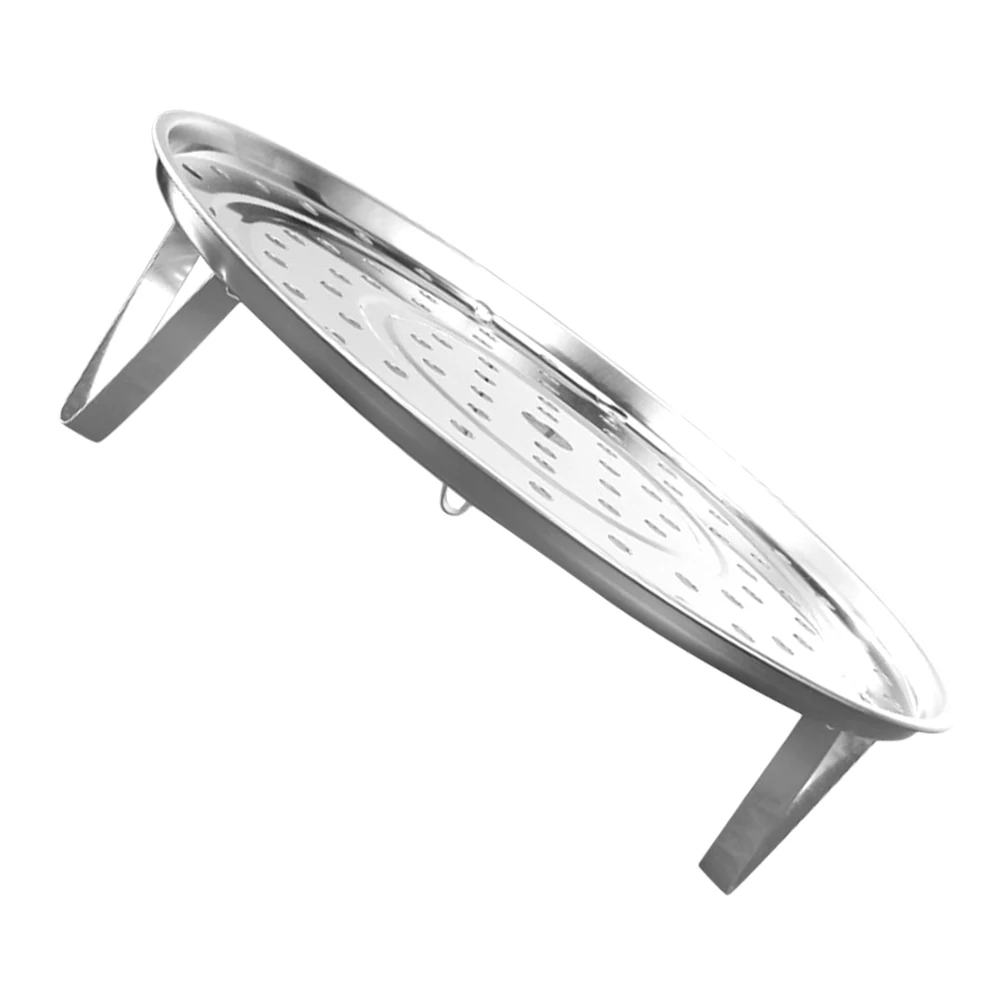 

Thickened Stainless Steel Steaming Tray Rack Round High Legs Cooling Pot Racks Kitchen Heat Resistant Steam Food