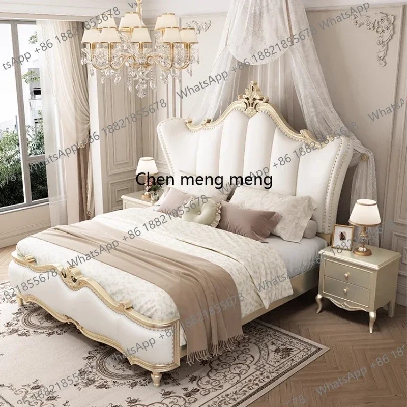 

Nordic Drawers Simple Double Bed Wood White Cream Matrimonial Storage Bed Bedroom Hotel Modern Cama Matrimonial Furniture